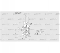 VAD115R/NW-100B (88006232) Газовый клапан с регулятором давления Kromschroder