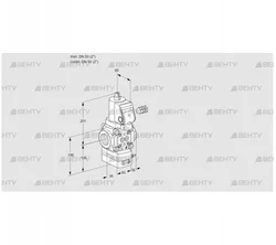 VAD350R/NWGR-100A (88032241) Газовый клапан с регулятором давления Kromschroder