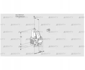 VAS3E50F/50R05FNVWR/PP/PP (88106185) Газовый клапан Kromschroder