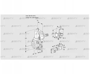 VAS120/-R/NWSR (88033165) Газовый клапан Kromschroder