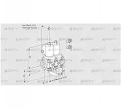 VCG1E15R/15R05NGEWGL3/PPPP/PPPP (88104341) Клапан с регулятором соотношения Kromschroder