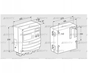 BCU460W3P2C1D1000K1E1-/LM400WF1O0E1- (88680345) Блок управления горением Kromschroder