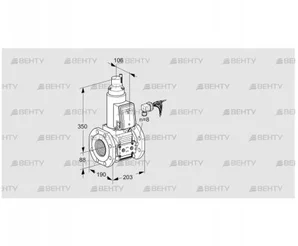 VAS780F05LWE/PP/PP (88203312) Газовый клапан Kromschroder