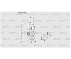 VAV2T-/40N/NQSRAK (88025990) Газовый клапан с регулятором соотношения Kromschroder