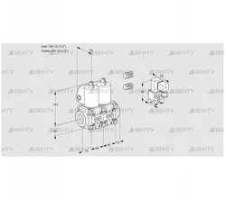 VCS1E15R/15R05NNWL3/PPBY/PPPP (88103696) Сдвоенный газовый клапан Kromschroder