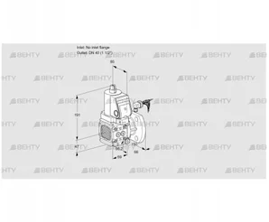 VAS2-/40F/NKGR (88011616) Газовый клапан Kromschroder