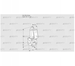 VAS1T-0/15N/NQ (88001875) Газовый клапан Kromschroder