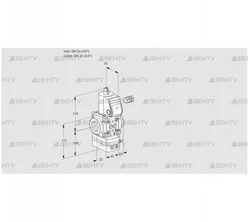 VAV120R/NWAK (88005514) Газовый клапан с регулятором соотношения Kromschroder