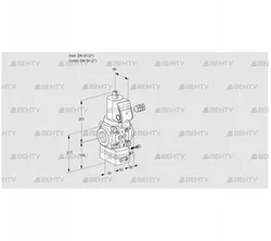 VAH350R/NQSRAE (88028010) Клапан с регулятором расхода Kromschroder