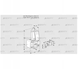 VAS1W0/W25R/NW (88028547) Газовый клапан Kromschroder