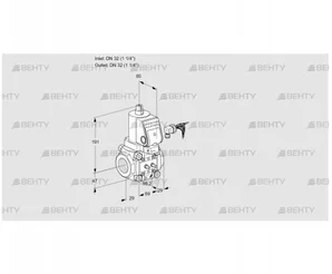 VAS232R/NWSR (88025333) Газовый клапан Kromschroder