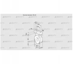 BVG40W05V (88302935) Дроссельная заслонка Kromschroder