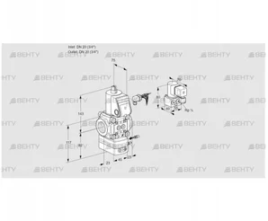 VAG120R/NWAE (88032972) Газовый клапан с регулятором соотношения Kromschroder