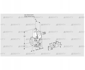 VAS120R/NW (88031616) Газовый клапан Kromschroder