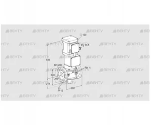 VK 200F10T5HA6L3S (85311583) Газовый клапан с приводом Kromschroder