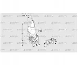 VAS3-/50R/LWSL (88015645) Газовый клапан Kromschroder