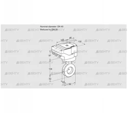 IBGF40/25Z05/20-30W3E (88301221) Дроссельная заслонка Kromschroder