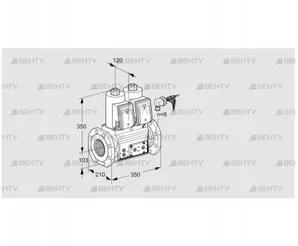 VCS8100F05NNKRE/PPPP/PPEP (88204840) Сдвоенный газовый клапан Kromschroder