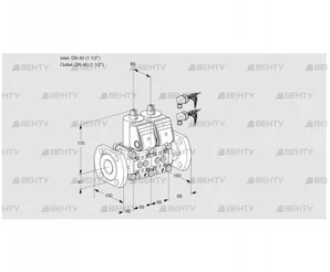 VCS2E40F/40F05NNKR6/PPPP/PPPP (88104274) Сдвоенный газовый клапан Kromschroder