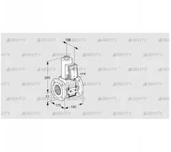 VAS6T65A05NWE/PP/PP (88207906) Газовый клапан Kromschroder