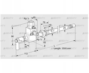 ZMI 25G3500R (84099942) Пилотная горелка Kromschroder