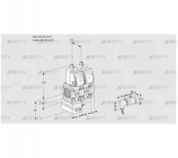 VCG1T20N/20N05FGKNQR/3--4/PPPP (88103714) Клапан с регулятором соотношения Kromschroder