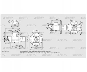 BIO 125HBL-300/235-(9)E (84023031) Газовая горелка Kromschroder