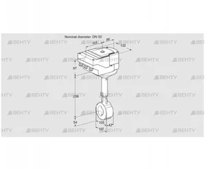 IBHS50W01A/40A3A (88303306) Дроссельная заслонка Kromschroder