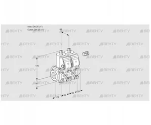 VCS2E25R/25R05NNWR3/PPPP/PPPP (88104342) Сдвоенный газовый клапан Kromschroder