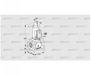 VAS780F05LWSR3B/PP/MM (88202627) Газовый клапан Kromschroder