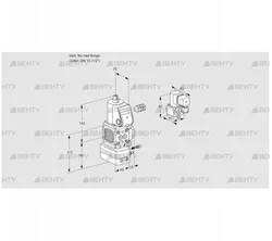 VAG1-/15R/NWBE (88013964) Газовый клапан с регулятором соотношения Kromschroder