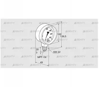 RFM P23TNB100 (03200134) Манометр Kromschroder