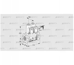 VCS780F05NNWRE/PPPP/MMMM (88203914) Сдвоенный газовый клапан Kromschroder