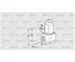 VG 15/10R01Q6G (85234540) Запорный газовый клапан Kromschroder