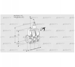 VCS2E40R/40R05NLWR3/PPPP/PPPP (88105176) Сдвоенный газовый клапан Kromschroder