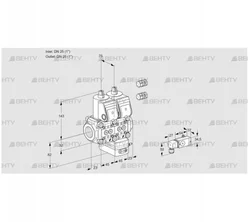 VCG1E25R/25R05NGEWR3/PP2-/3-MM (88103304) Клапан с регулятором соотношения Kromschroder