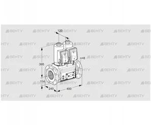 VCS9T125A05NNASRE/PPPP/PPPP (88203579) Сдвоенный газовый клапан Kromschroder