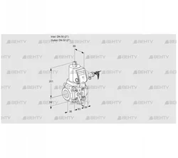 VAS350R/NQSR (88004822) Газовый клапан Kromschroder