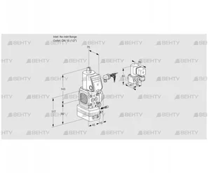 VAG1-/15R/NWBE (88006202) Газовый клапан с регулятором соотношения Kromschroder