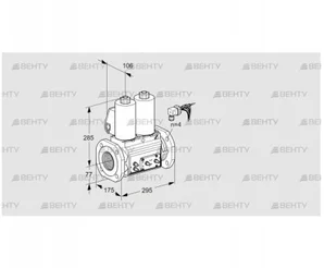 VCS665F05NNWLE/MMMM/PPMM (88203778) Сдвоенный газовый клапан Kromschroder