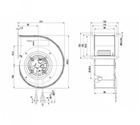 Центробежный вентилятор ebmpapst G3G140RF2311