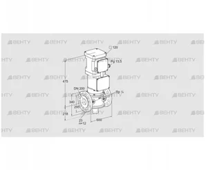 VK 200F02MA93S2V (85315076) Газовый клапан с приводом Kromschroder