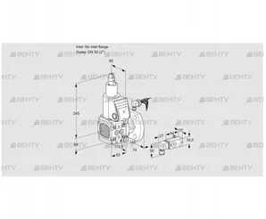 VAS3-/50F/LW (88012080) Газовый клапан Kromschroder