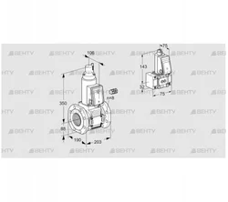 VAS780F05LW3E/B-/B- (88205092) Газовый клапан Kromschroder