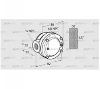 GFK 20TN40-3 (81936500) Газовый фильтр Kromschroder