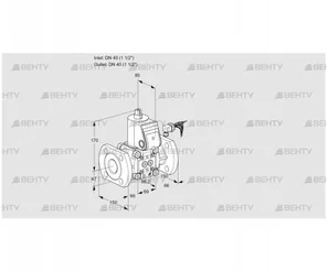 VAS240F/NW (88004864) Газовый клапан Kromschroder