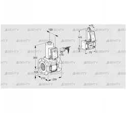 VAS8100F05NWE/B-/PP (88205210) Газовый клапан Kromschroder