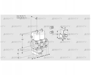 VCD1E25R/25R05D-25NWL3/PPZY/PPPP (88103926) Регулятор давления Kromschroder