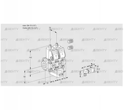 VCG1E15R/15R05NGEWR3/2--3/PPPP (88100416) Клапан с регулятором соотношения Kromschroder