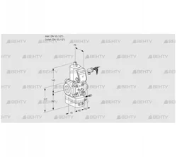 VAG115R/NWBE (88025074) Газовый клапан с регулятором соотношения Kromschroder